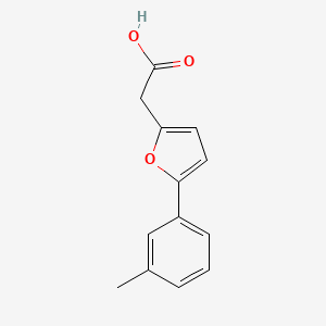 2-[5-(3-Methylphenyl)furan-2-yl]acetic acid