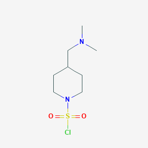 molecular formula C8H17ClN2O2S B13243832 4-[(Dimethylamino)methyl]piperidine-1-sulfonyl chloride 