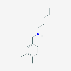 molecular formula C14H23N B13243856 [(3,4-Dimethylphenyl)methyl](pentyl)amine 