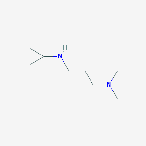 molecular formula C8H18N2 B13243871 [3-(Cyclopropylamino)propyl]dimethylamine 