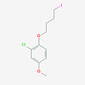 B1324388 2-Chloro-1-(4-iodobutoxy)-4-methoxybenzene CAS No. 73523-71-4