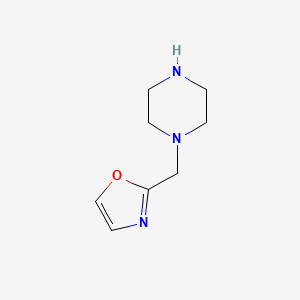 molecular formula C8H13N3O B13243893 1-[(1,3-Oxazol-2-yl)methyl]piperazine 