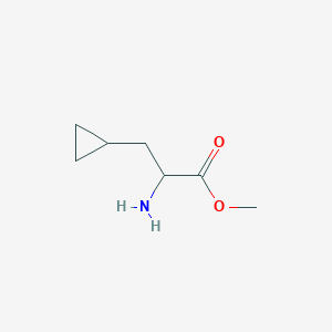 molecular formula C7H13NO2 B13243901 Methyl 2-amino-3-cyclopropylpropanoate 