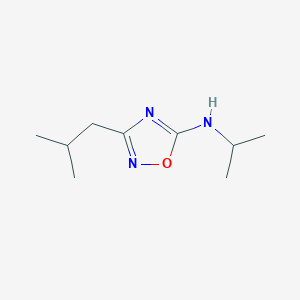 3-(2-methylpropyl)-N-(propan-2-yl)-1,2,4-oxadiazol-5-amine