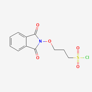 3-[(1,3-Dioxo-2,3-dihydro-1H-isoindol-2-yl)oxy]propane-1-sulfonyl chloride