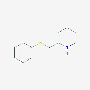 2-[(Cyclohexylsulfanyl)methyl]piperidine