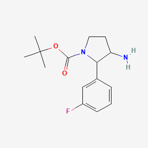 tert-Butyl 3-amino-2-(3-fluorophenyl)pyrrolidine-1-carboxylate