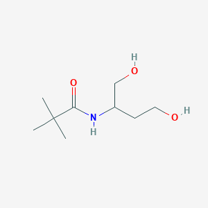 molecular formula C9H19NO3 B13243949 N-(1,4-dihydroxybutan-2-yl)-2,2-dimethylpropanamide 