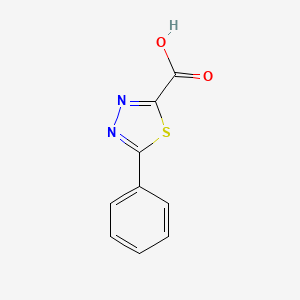 molecular formula C9H6N2O2S B1324395 5-苯基-1,3,4-噻二唑-2-甲酸 CAS No. 103028-60-0