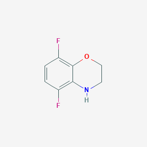 molecular formula C8H7F2NO B13243956 5,8-difluoro-3,4-dihydro-2H-1,4-benzoxazine 