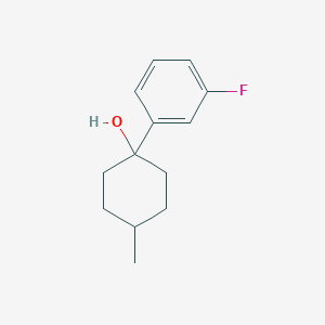 1-(3-Fluorophenyl)-4-methylcyclohexan-1-ol