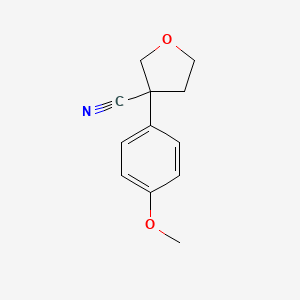 3-(4-Methoxyphenyl)oxolane-3-carbonitrile