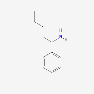 molecular formula C12H19N B13244002 1-(4-Methylphenyl)pentylamine 