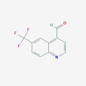 B1324401 6-(Trifluoromethyl)quinoline-4-carbaldehyde CAS No. 482587-03-1