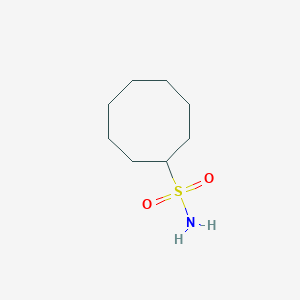 molecular formula C8H17NO2S B13244026 Cyclooctanesulfonamide 