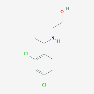 2-{[1-(2,4-Dichlorophenyl)ethyl]amino}ethan-1-ol