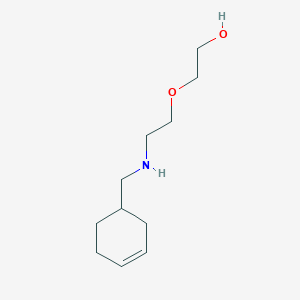 molecular formula C11H21NO2 B13244060 2-{2-[(Cyclohex-3-en-1-ylmethyl)amino]ethoxy}ethan-1-ol 