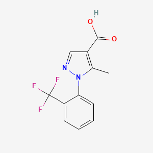 5-methyl-1-[2-(trifluoromethyl)phenyl]-1H-pyrazole-4-carboxylic acid