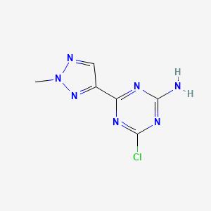 4-Chloro-6-(2-methyl-2H-1,2,3-triazol-4-yl)-1,3,5-triazin-2-amine