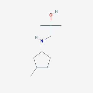 2-Methyl-1-[(3-methylcyclopentyl)amino]propan-2-ol