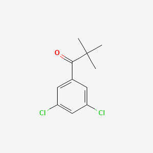 B1324415 3',5'-Dichloro-2,2-dimethylpropiophenone CAS No. 898766-63-7