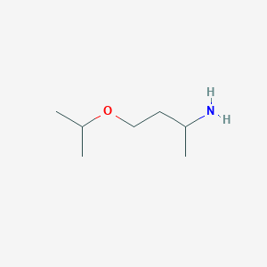 molecular formula C7H17NO B13244159 4-(Propan-2-yloxy)butan-2-amine 