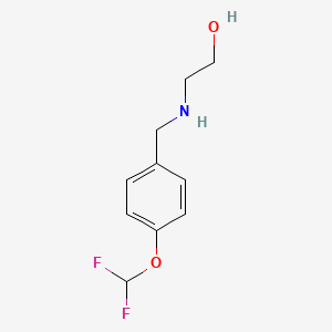 2-({[4-(Difluoromethoxy)phenyl]methyl}amino)ethan-1-ol