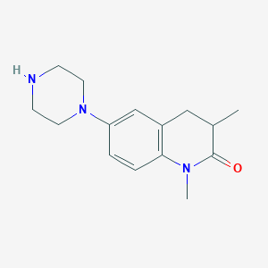 1,3-Dimethyl-6-(piperazin-1-yl)-1,2,3,4-tetrahydroquinolin-2-one