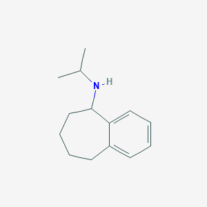 molecular formula C14H21N B13244292 N-(Propan-2-yl)-6,7,8,9-tetrahydro-5H-benzo[7]annulen-5-amine 