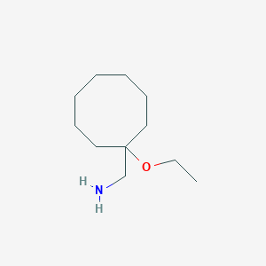 molecular formula C11H23NO B13244328 (1-Ethoxycyclooctyl)methanamine 