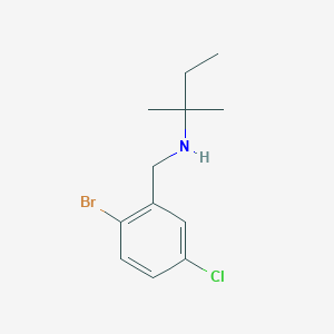 [(2-Bromo-5-chlorophenyl)methyl](2-methylbutan-2-yl)amine