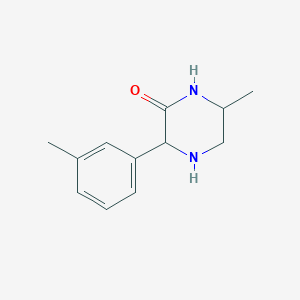 6-Methyl-3-(3-methylphenyl)piperazin-2-one