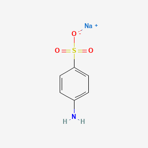 molecular formula NaNH2C6H4SO3<br>C6H6NNaO3S B1324449 Sodium 4-aminobenzenesulfonate CAS No. 515-74-2