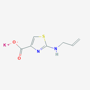 molecular formula C7H7KN2O2S B1324492 2-(烯丙基氨基)-1,3-噻唑-4-羧酸钾 CAS No. 5936-83-4