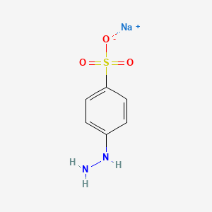 molecular formula C6H7N2NaO3S B1324498 Sodium 4-hydrazinobenzenesulphonate CAS No. 52532-33-9