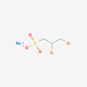 molecular formula C3H5Br2NaO3S B1324506 Sodium 2,3-dibromopropane-1-sulfonate CAS No. 51116-03-1