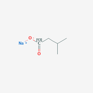 molecular formula C5H9NaO2 B1324533 Sodium isovalerate-1-13C CAS No. 287389-33-7