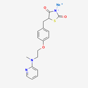 molecular formula C18H18N3NaO3S B1324534 Rosiglitazone sodium CAS No. 316371-83-2