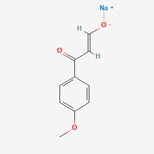 molecular formula C10H9NaO3 B1324537 Sodium 3-(4-methoxyphenyl)-3-oxoprop-1-en-1-olate 
