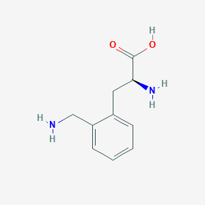 molecular formula C10H14N2O2 B132454 L-2-Aminomethylphenylalanine CAS No. 158149-99-6