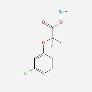 molecular formula C9H8ClNaO3 B1324561 Sodium 2-(3-chlorophenoxy)propanoate CAS No. 53404-22-1