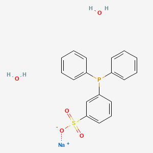 molecular formula C18H18NaO5PS B1324564 Sodium 3-(diphenylphosphanyl)benzenesulfonate dihydrate 