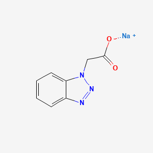 molecular formula C8H6N3NaO2 B1324567 sodium 1H-1,2,3-benzotriazol-1-ylacetate 