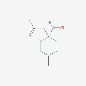 4-Methyl-1-(2-methylprop-2-en-1-yl)cyclohexane-1-carbaldehyde