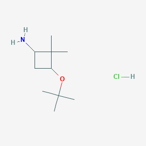 3-(tert-Butoxy)-2,2-dimethylcyclobutan-1-amine hydrochloride