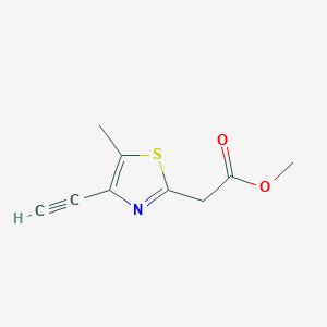 Methyl 2-(4-ethynyl-5-methyl-1,3-thiazol-2-yl)acetate