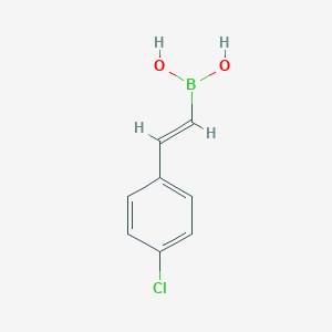 molecular formula C8H8BClO2 B132458 trans-2-(4-Chlorophenyl)vinylboronic acid CAS No. 154230-29-2