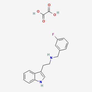 molecular formula C19H19FN2O4 B1324581 (3-Fluoro-benzyl)-[2-(1H-indol-3-YL)-ethyl]-amine oxalate CAS No. 1135347-26-0