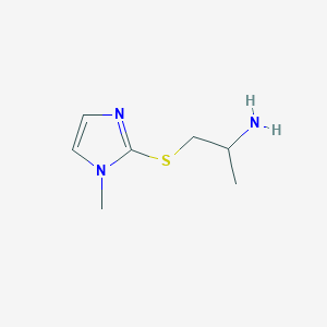 2-[(2-Aminopropyl)sulfanyl]-1-methyl-1H-imidazole