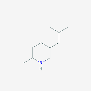 2-Methyl-5-(2-methylpropyl)piperidine